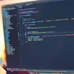 Coding Backend Computer Programming Code Using AI. Close Up. Web Development. Software Developer