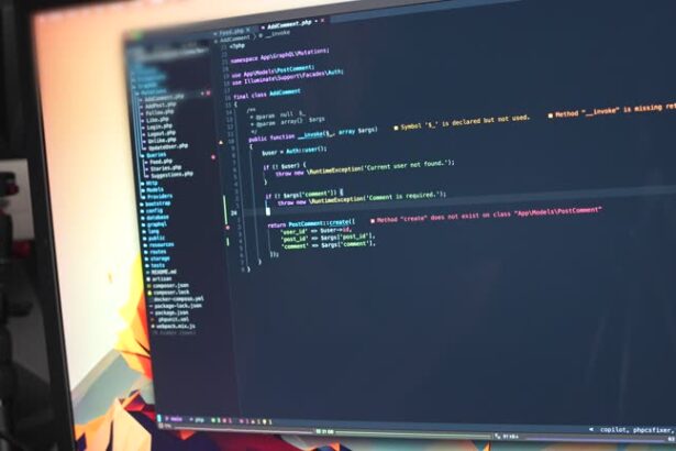Coding Backend Computer Programming Code Using AI. Close Up. Web Development. Software Developer